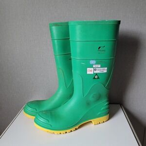 Onguard Hazmax Green Rubber Safety Boots - Steel Toe & Shank (Size 13)